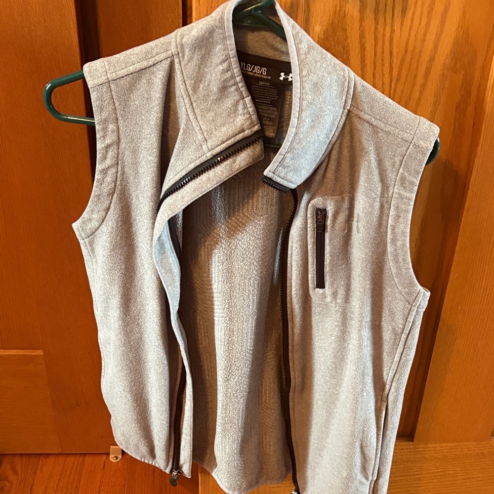 Under Armour Men's Zip Up Gray Sweater Vest